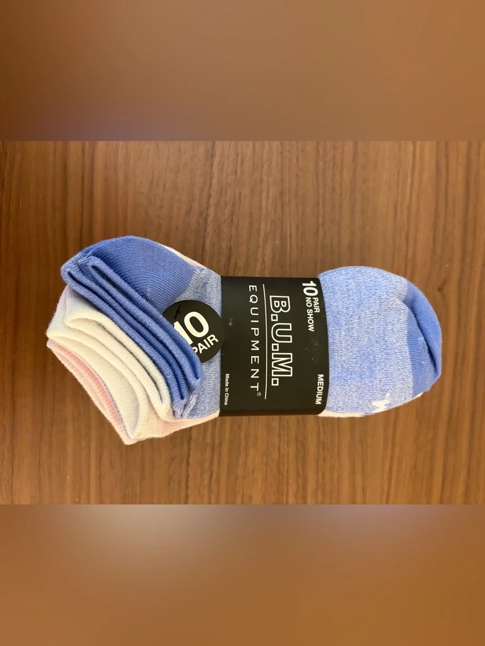 B.U.M. Equipment 10 Pair No Show Socks Medium Women’s 5-9 New